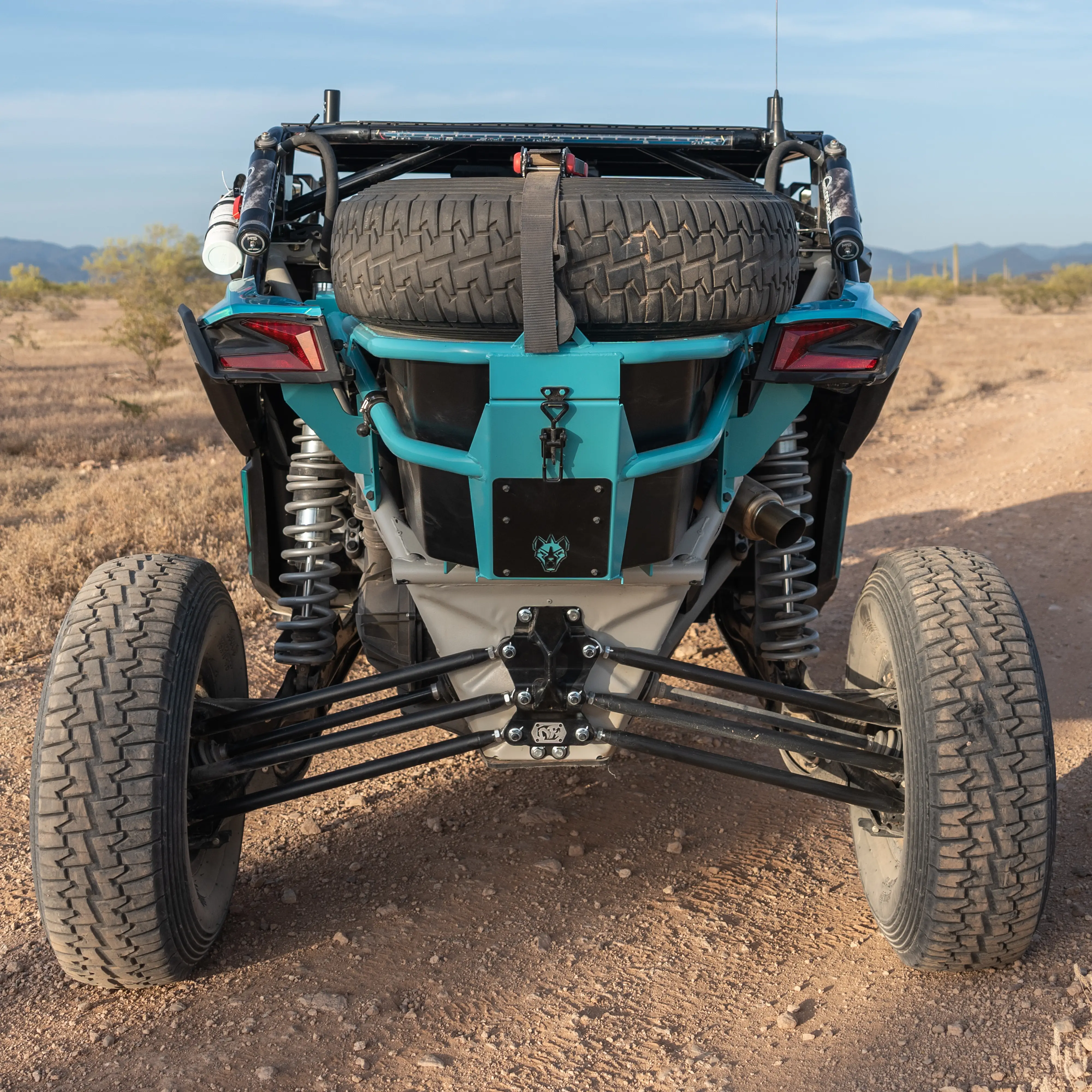 B2G Can Am X3 Rear Storage and Tire Rack - Image 4