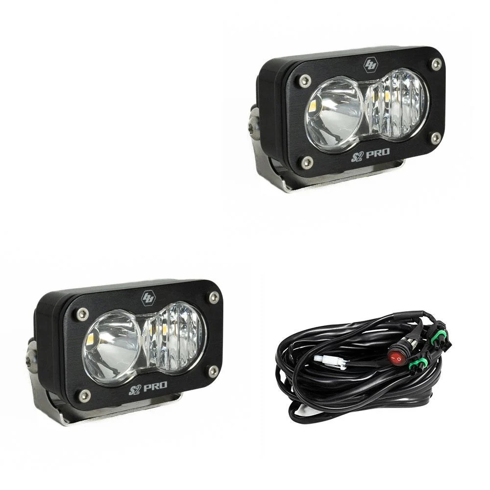 Baja Designs S2 Pro Black LED Auxiliary Light Pod Pair - Image 2