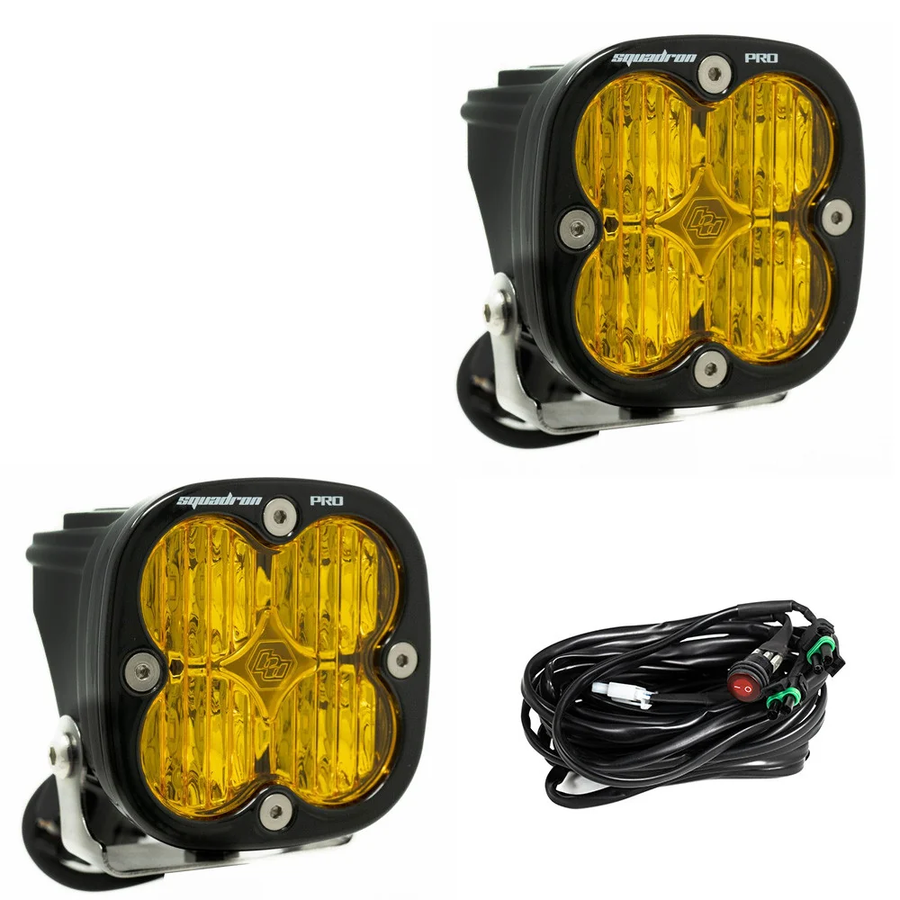Baja Designs Squadron Pro Black LED Auxiliary Light Pod Pair - Image 10