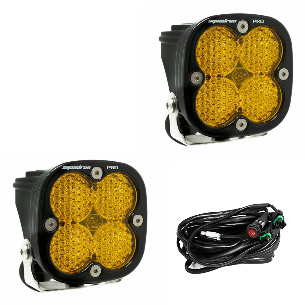 Baja Designs Squadron Pro Black LED Auxiliary Light Pod Pair - Image 11