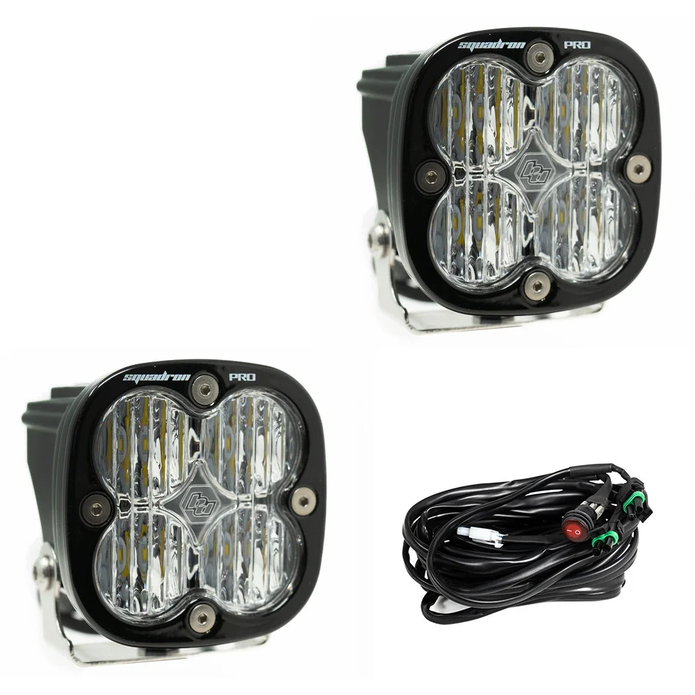 Baja Designs Squadron Pro Black LED Auxiliary Light Pod Pair - Image 6