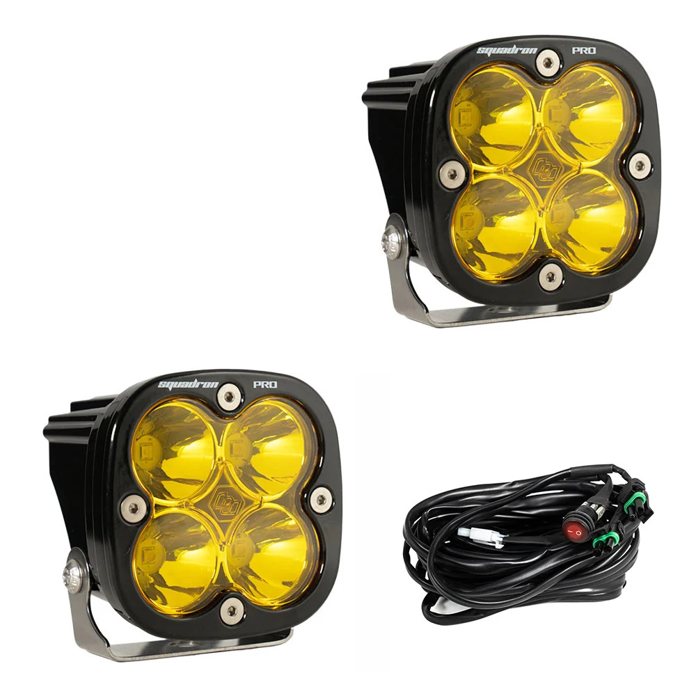 Baja Designs Squadron Pro Black LED Auxiliary Light Pod Pair - Image 8