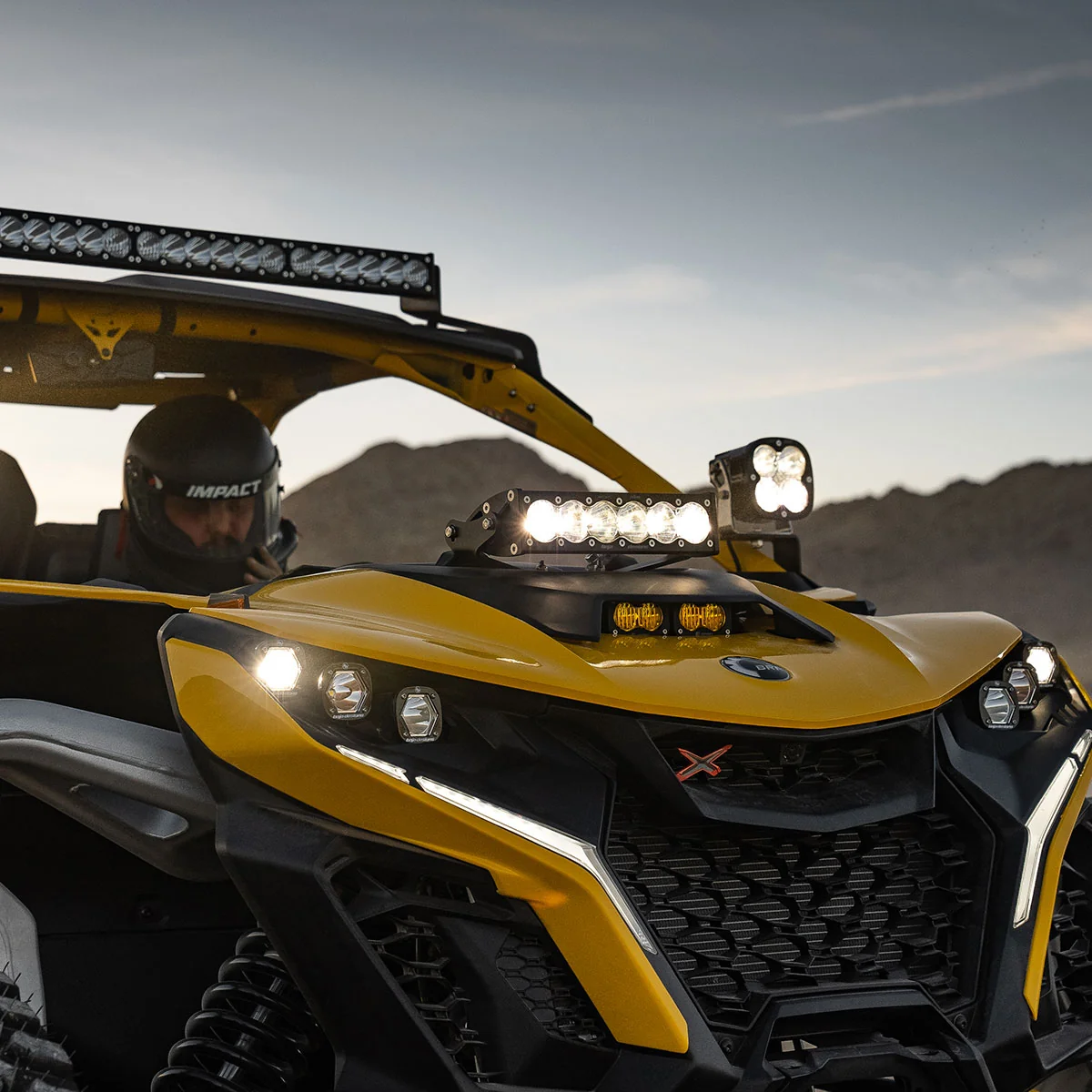 Baja Design Can-Am, Maverick R, Clear 10" OnX6+ Shock Tower Kit - Image 3
