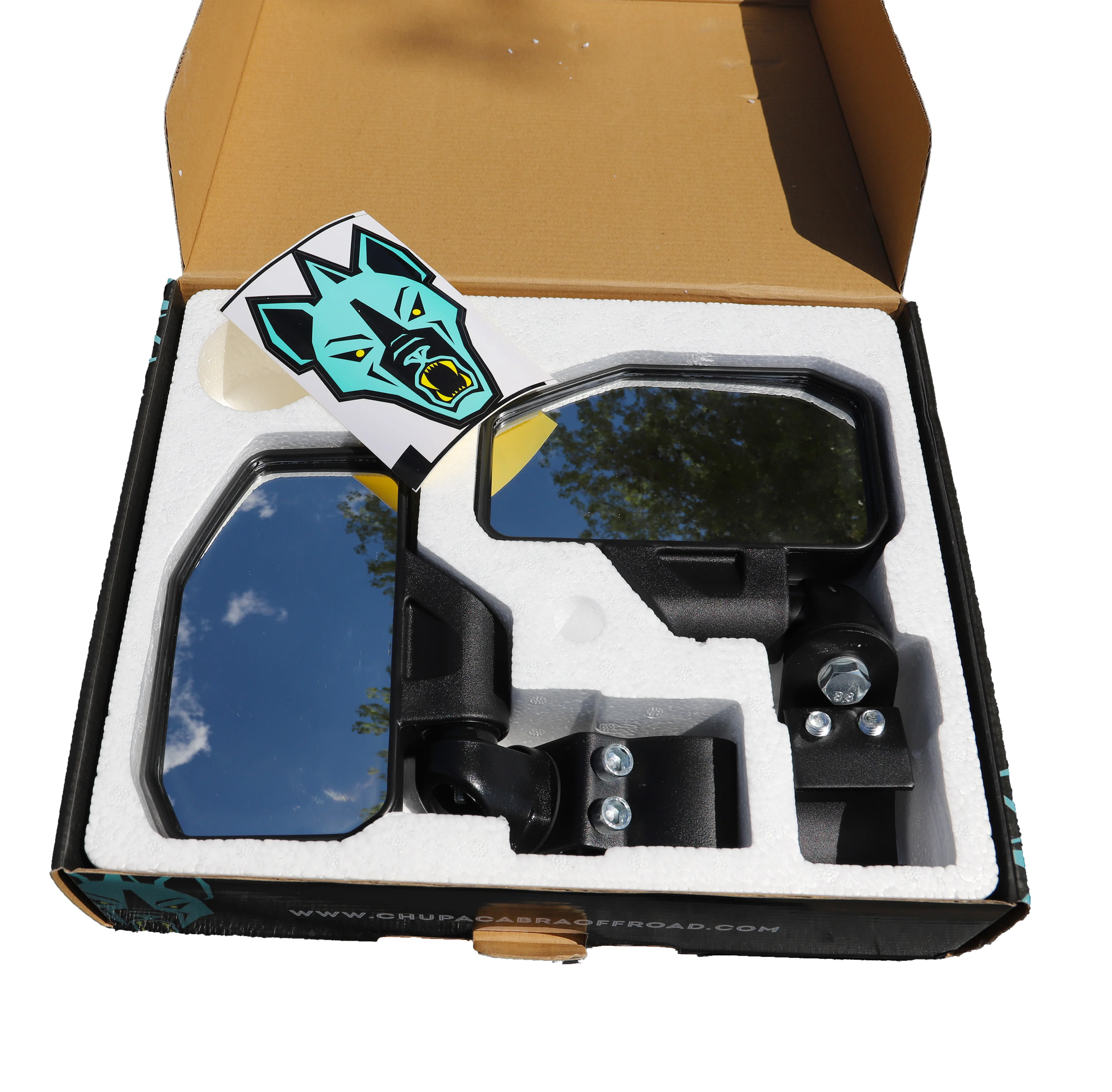 Channel Shaped Side Mirror for UTV | Ranger/General Break Away with Adjustable Arm - Image 3