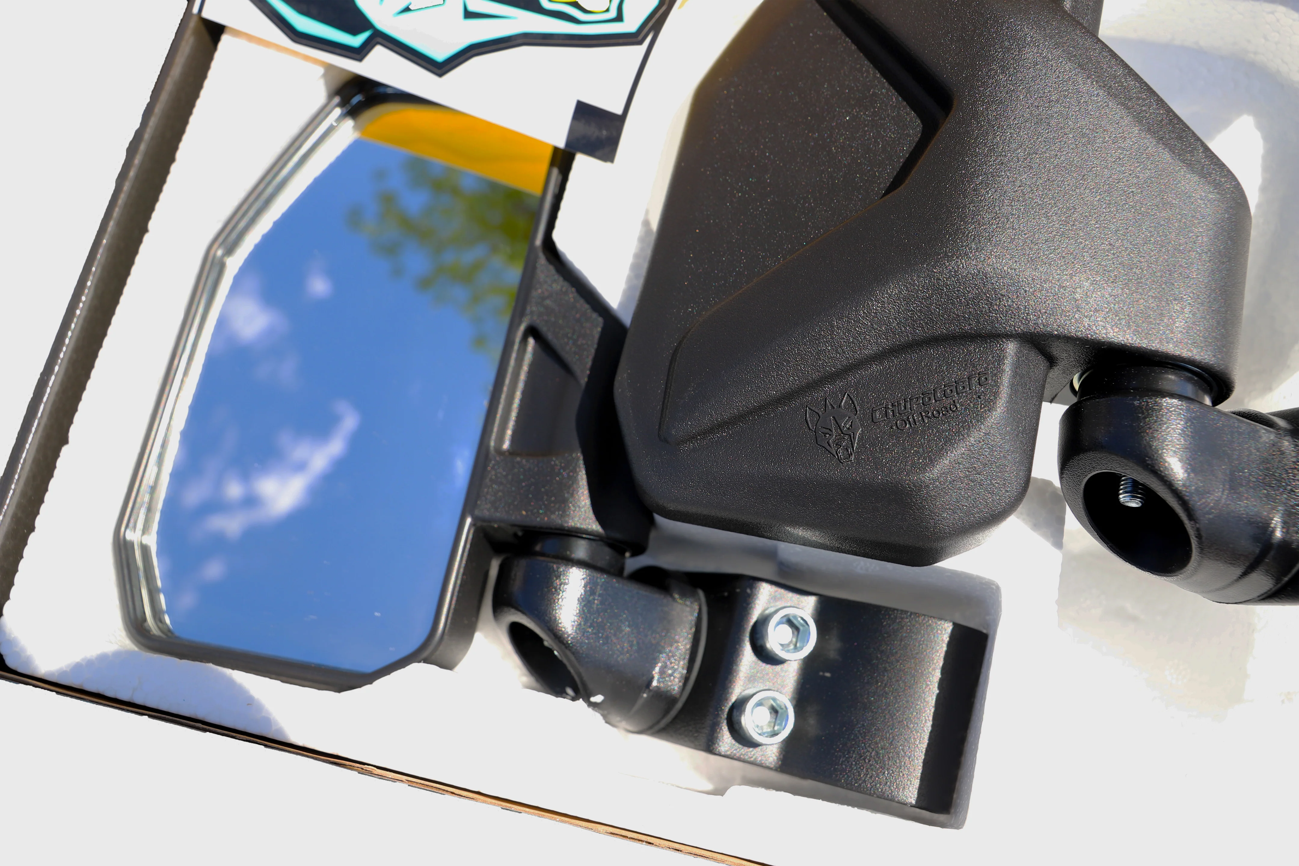 Channel Shaped Side Mirror for UTV | Ranger/General Break Away with Adjustable Arm - Image 4