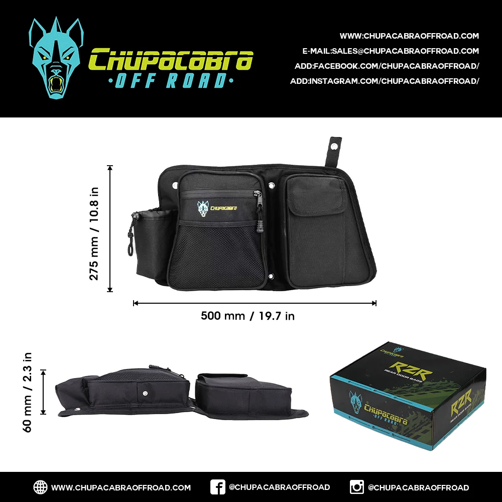 RZR Rear Door Bags Set of Two Right & Left - Image 8