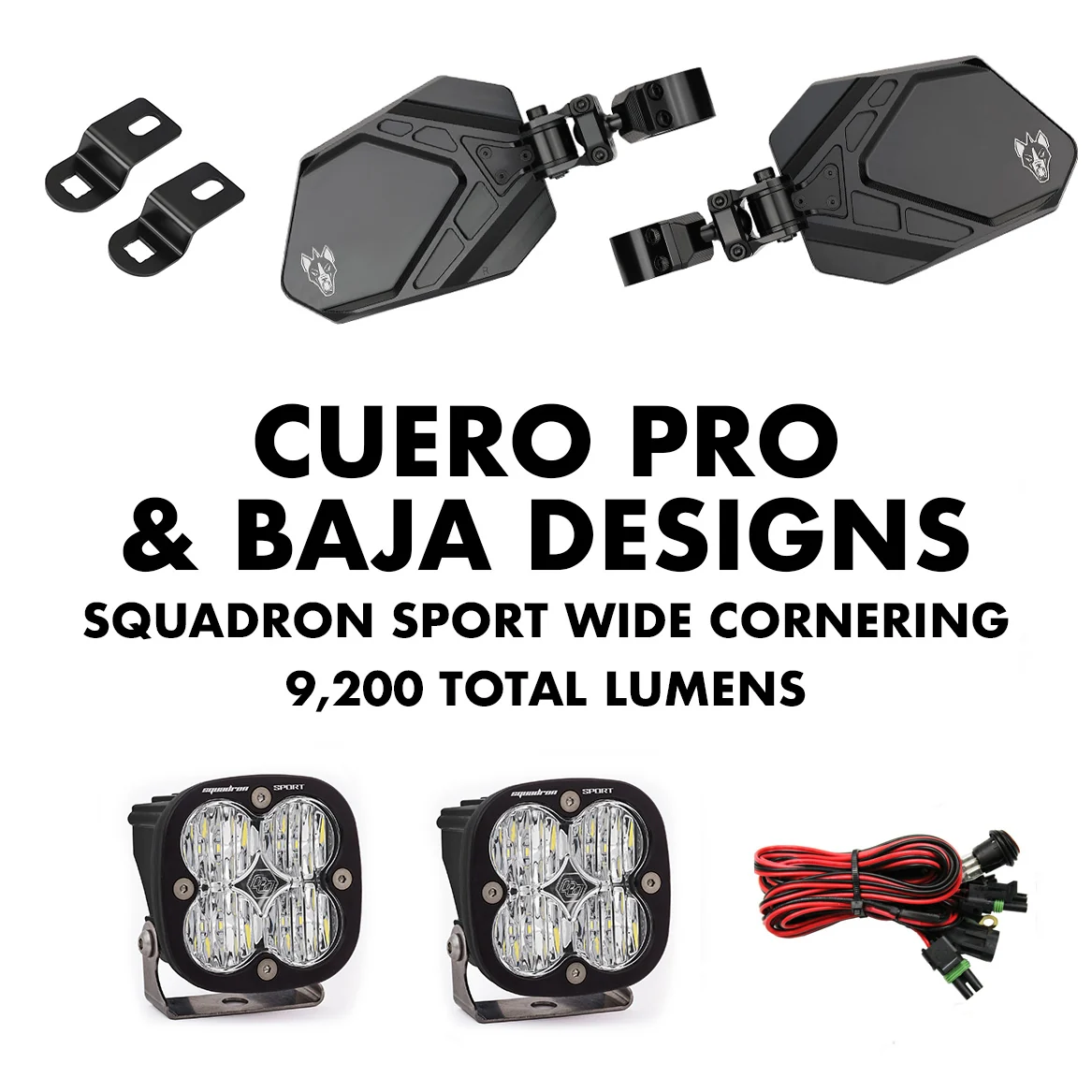 Cuero Pro Mirror Light Combo in Black - Image 4