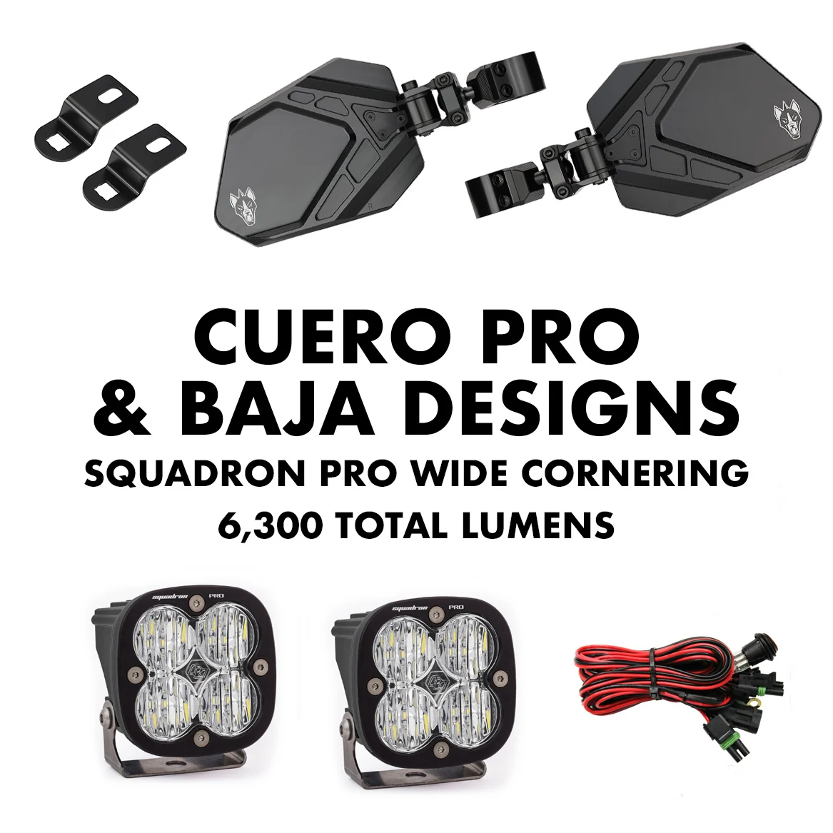 Cuero Pro Mirror Light Combo in Black - Image 5