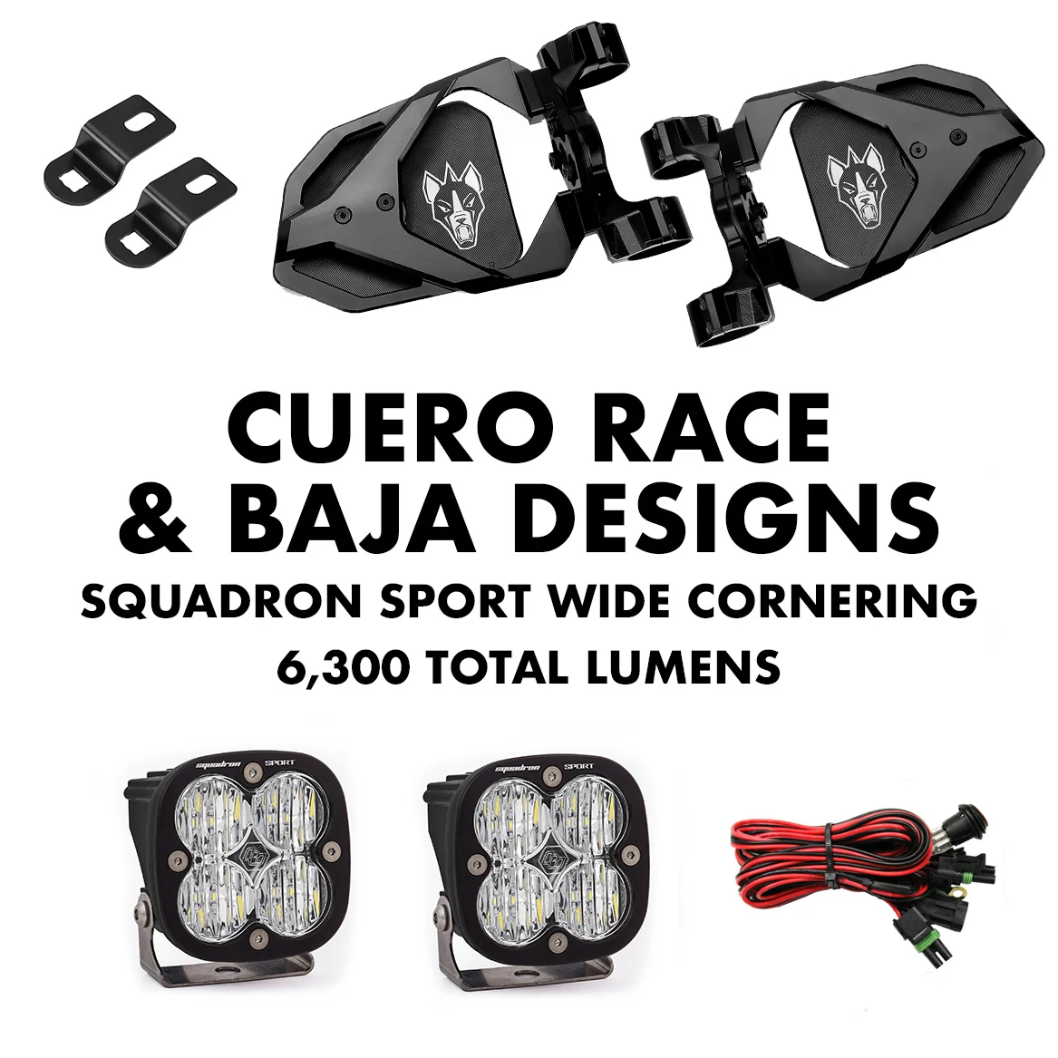 Cuero Race Mirror Light Combo in Black - Image 3