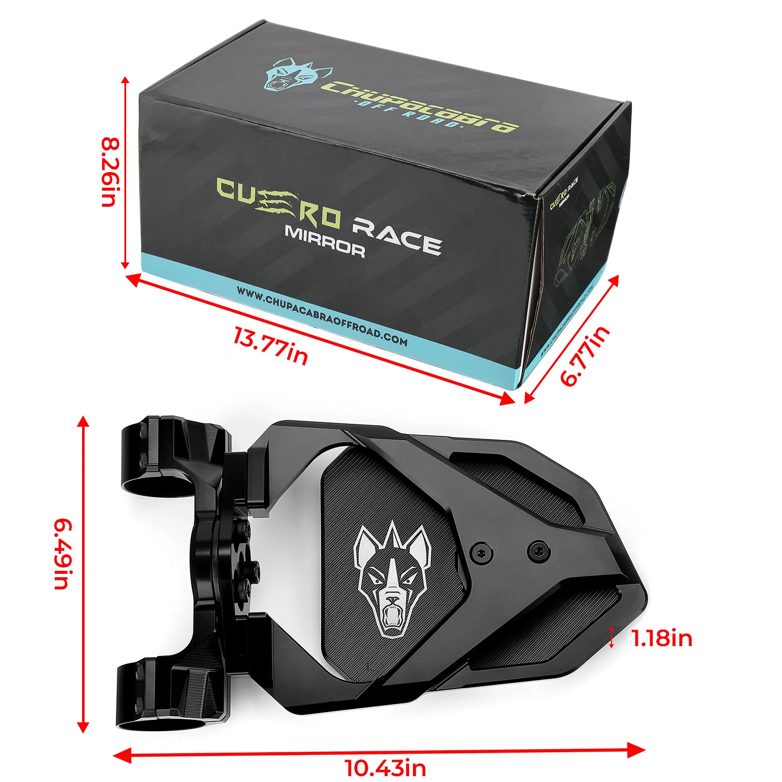 Cuero Race UTV Side Mirror (Set of Two) - Image 19