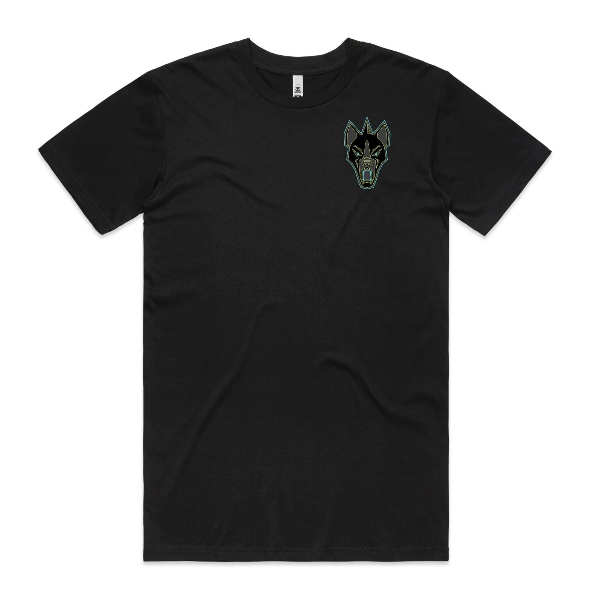 Premium Neon Lazer Unisex Black T-Shirt - Image 4