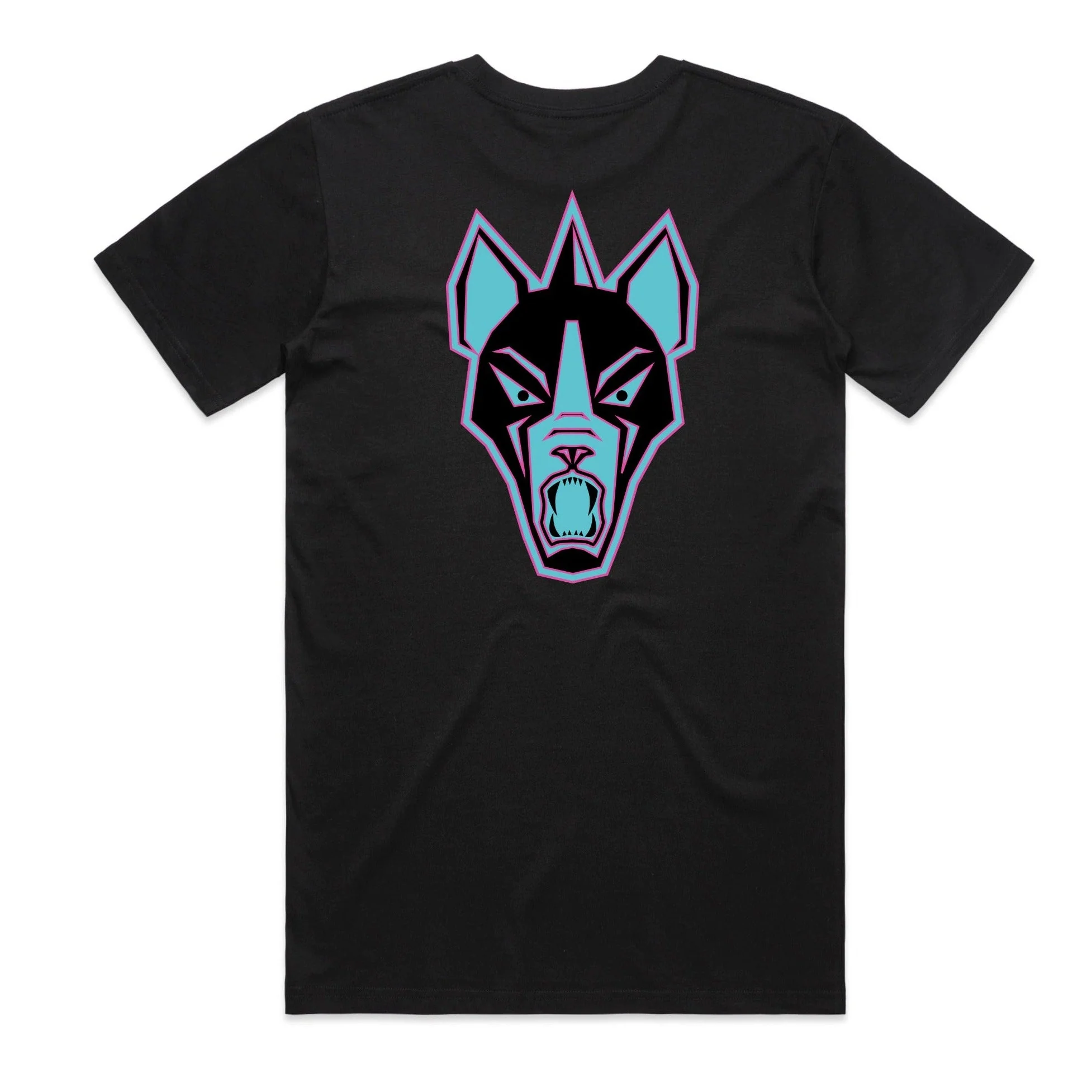 Premium Neon Vivid Unisex Black T-Shirt - Image 3