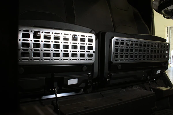 Rear Seat Molle Panel 60/40 Pair - Black Powdercoat - Image 3