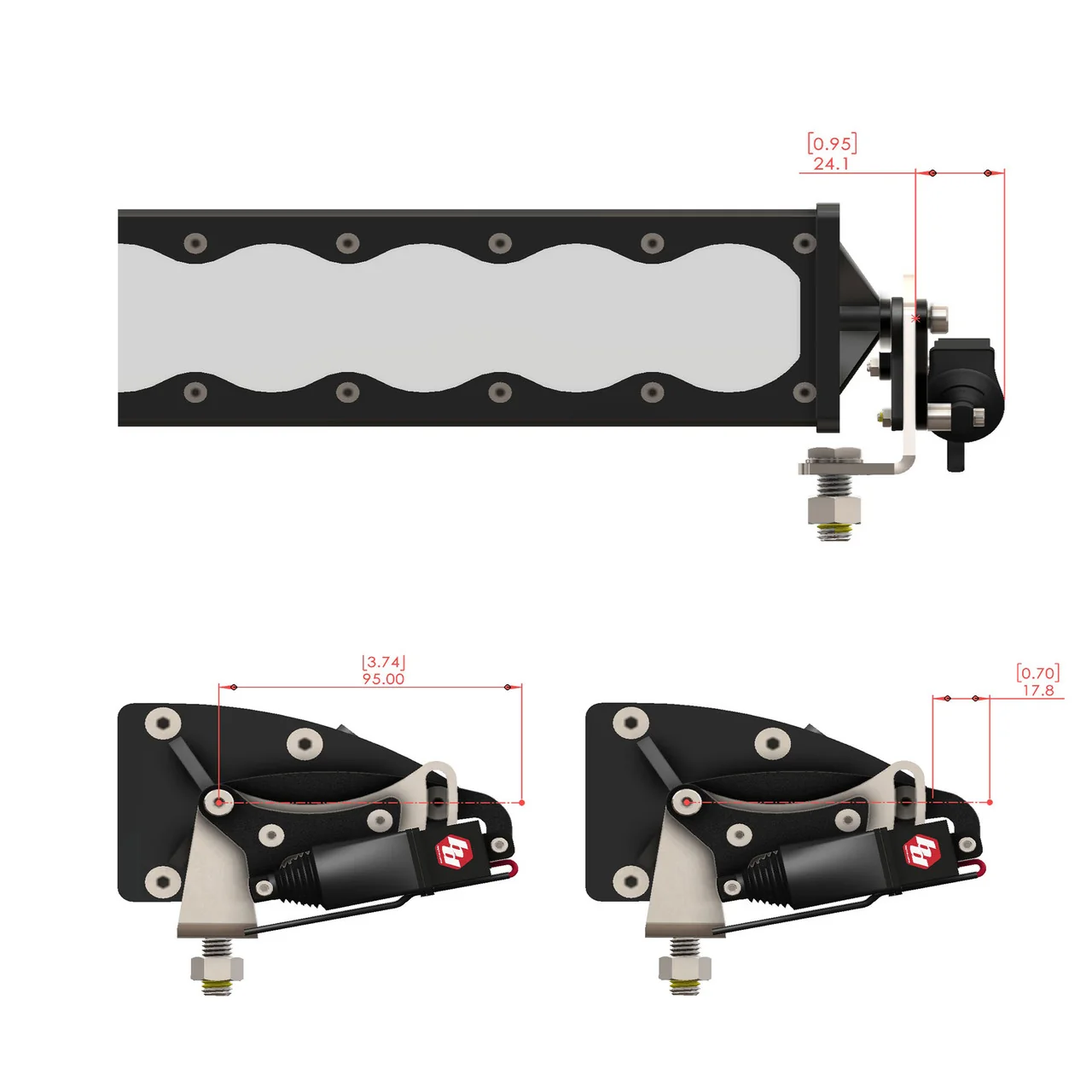 Reflex Light Actuator Kit - OnX6+ Light Bar - Universal - Image 4
